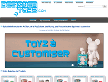 Tablet Screenshot of designertoyz.com